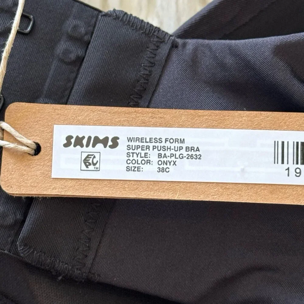Skims Wireless Super Push up Bra Onyx Size 38C - Picture 6 of 6